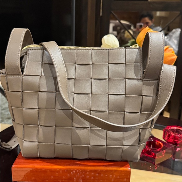 Bottega Veneta Taupe Bowling Cassette Bag - Picture 12 of 14